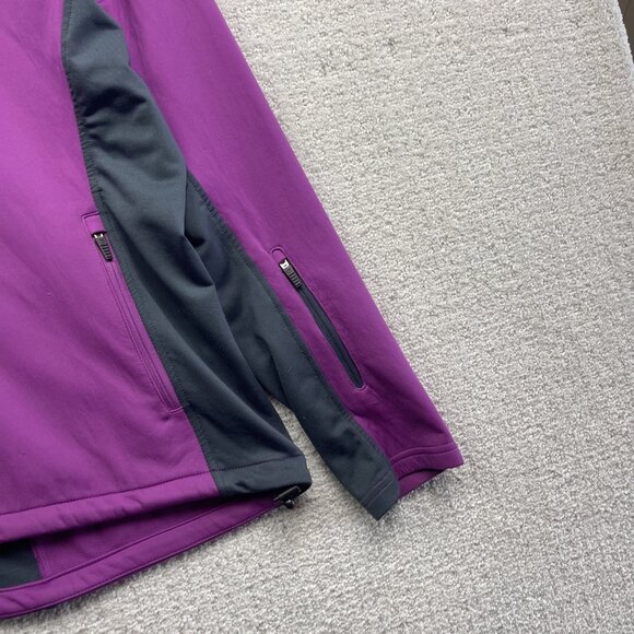 Rossignol Cross country XC skiing Jacket Wom L Purple Softshell Lightweight - Picture 3 of 14